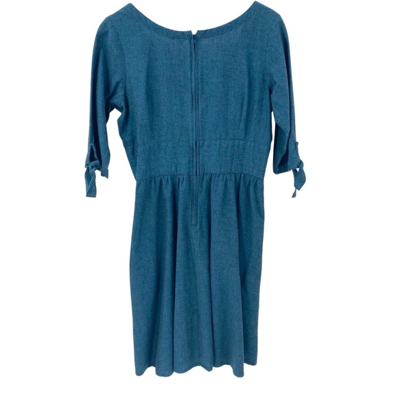 Mata Traders Cotton Fit & Flare Dress Small - Picture 2 of 6